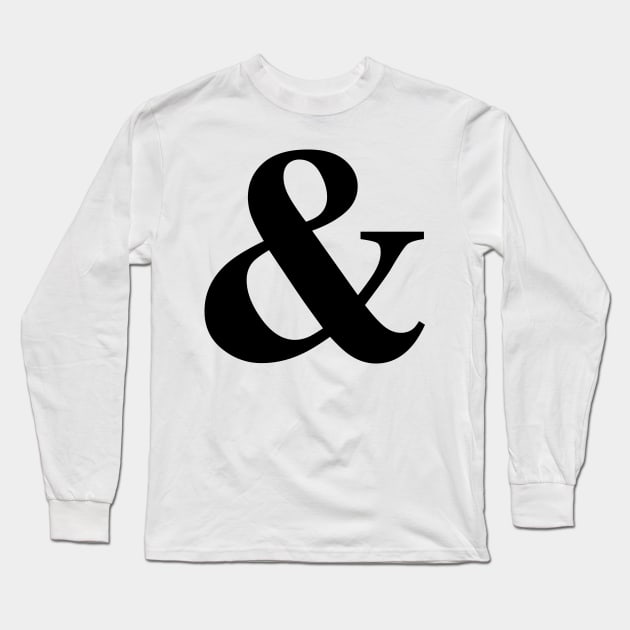 Plural Pride Ampersand! - black font Long Sleeve T-Shirt by Kinhost Pluralwear